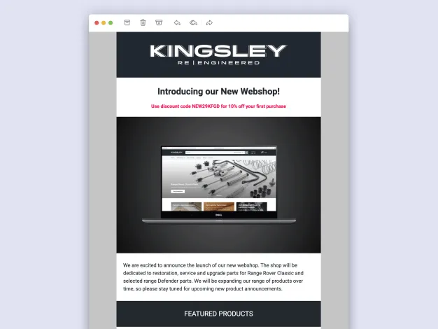 Kingsley email marketing