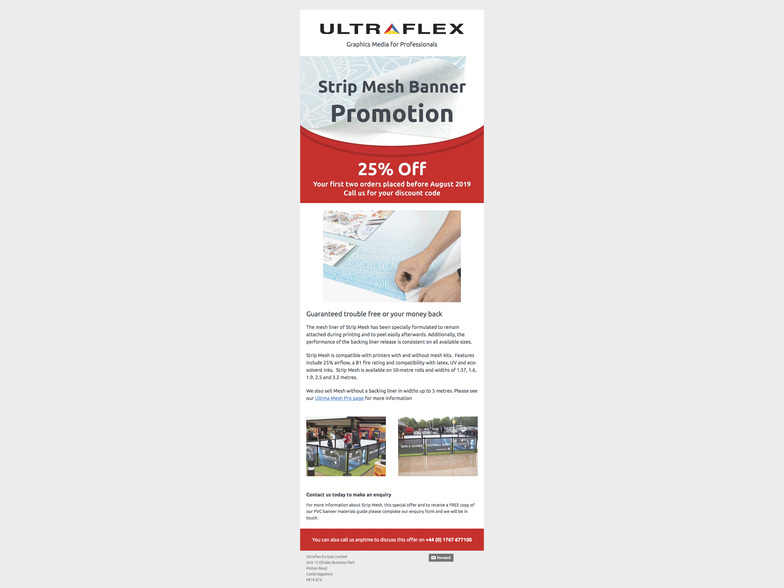 Ultraflex eshot design with animation