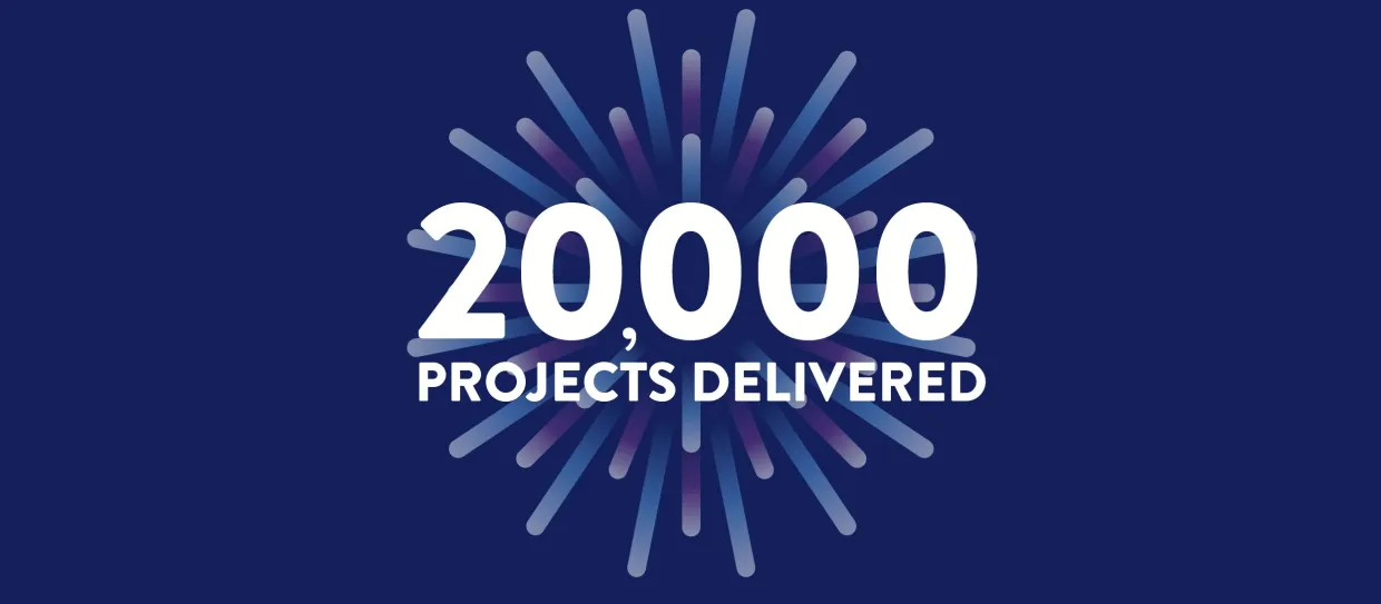 2,000 projects delivered