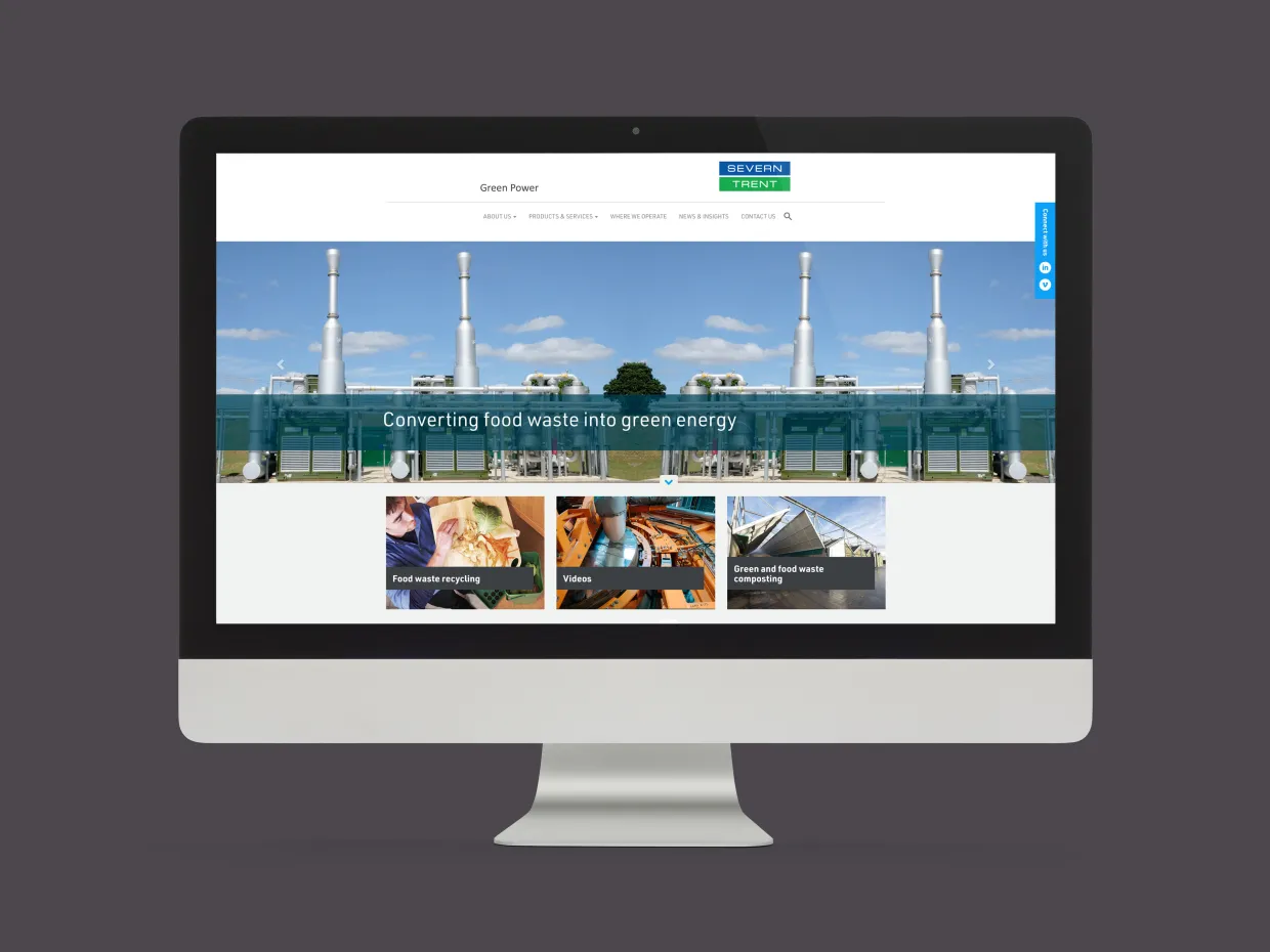 Severn Trent Green Power Website Design