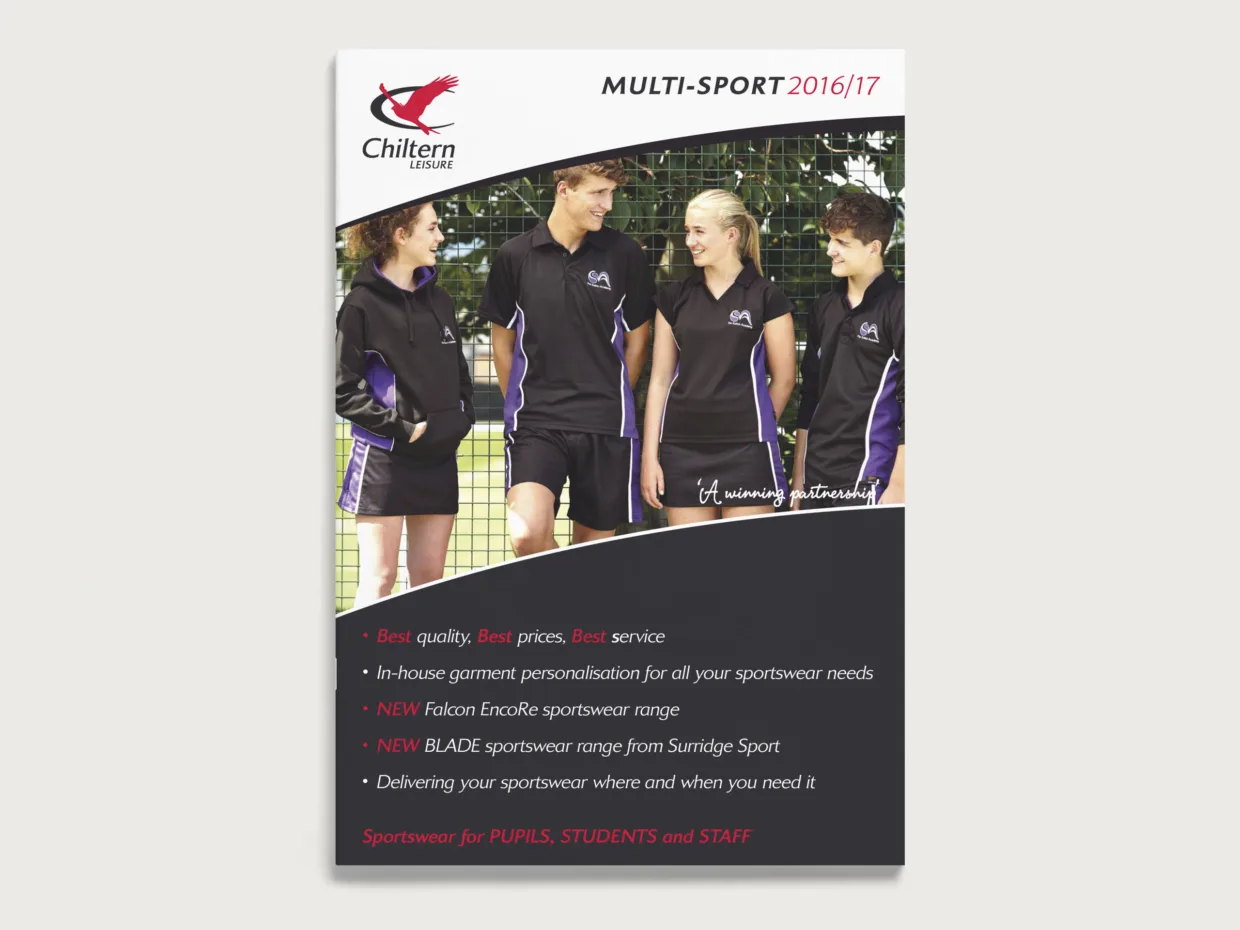 Chiltern Leisure Multi-Sport catalogue design