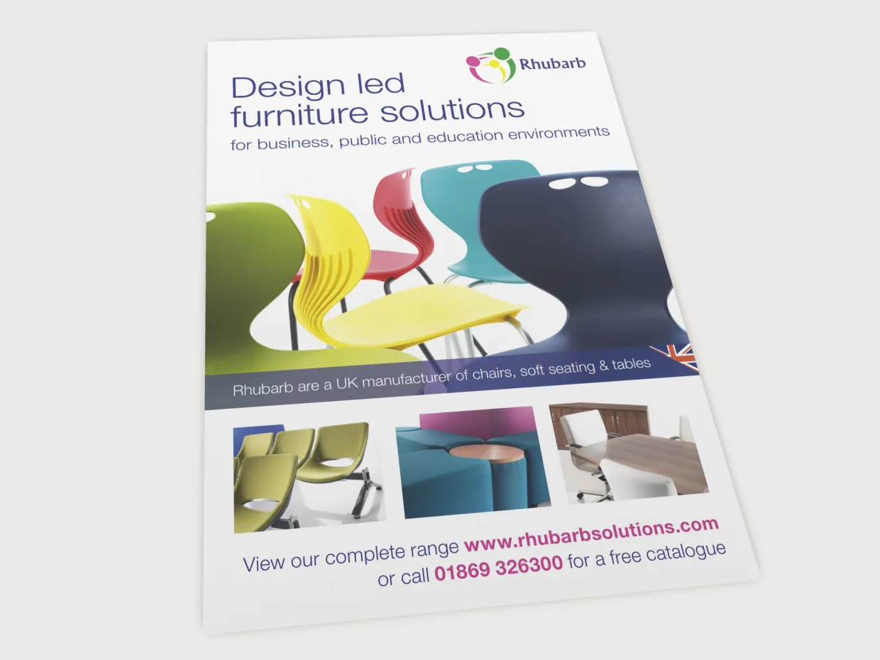 Rhubarb Solutions advert design
