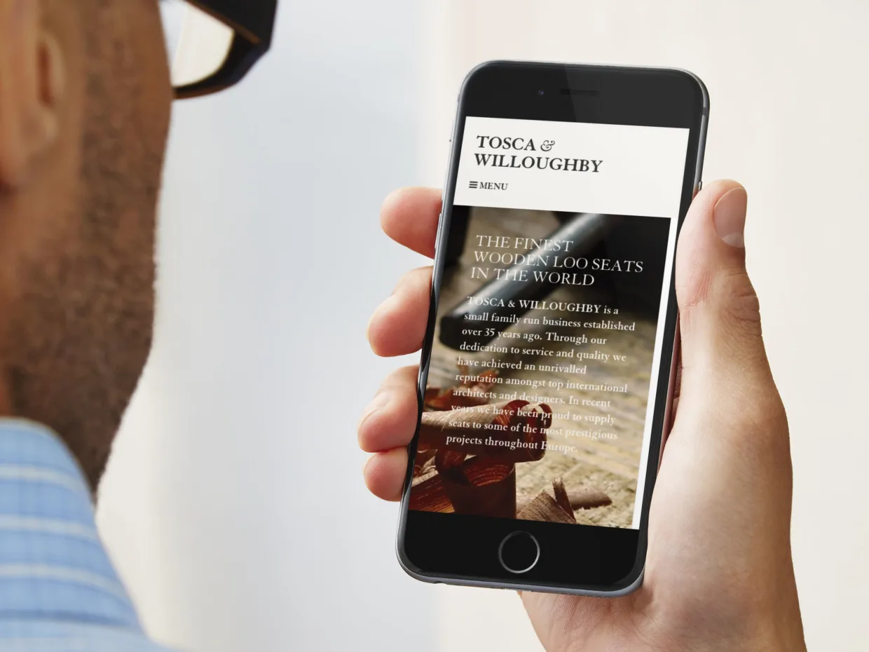 Tosca & Willoughby responsive website design