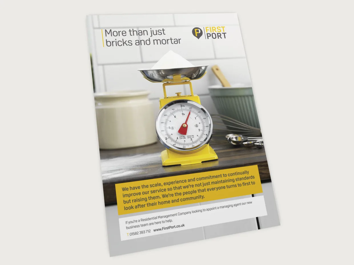 FirstPort Group advert design