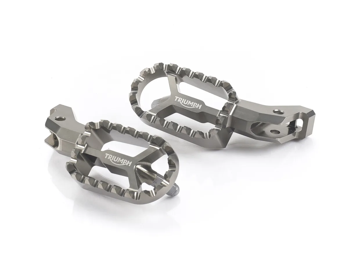 Triumph accessories footrest studio product photography