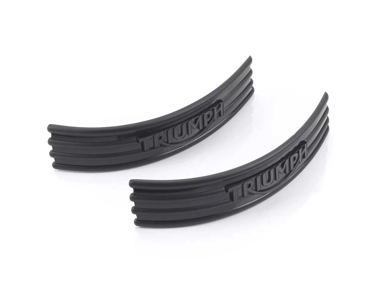 Triumph accessories studio tank badge product photography