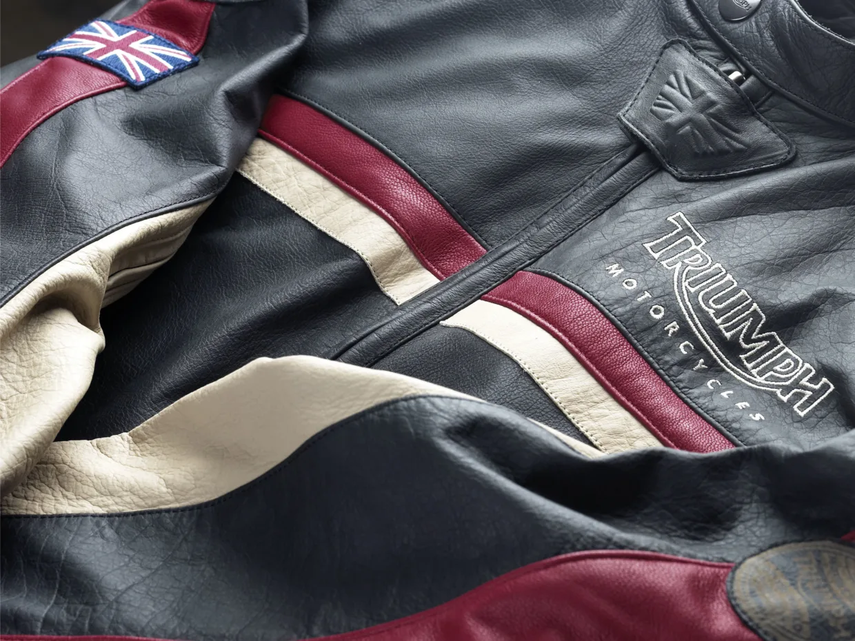 Clothing studio product photography for Triumph Motorcycles