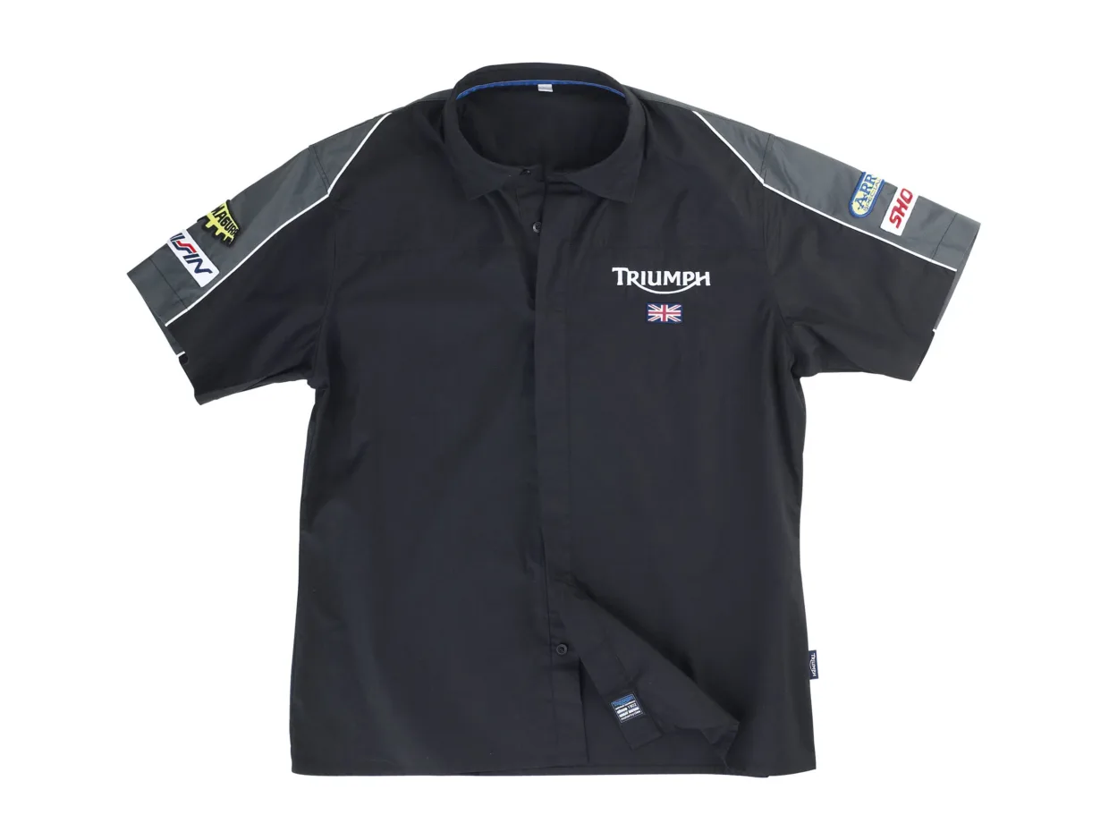 Studio leisure clothing product photography Triumph Motorcycles