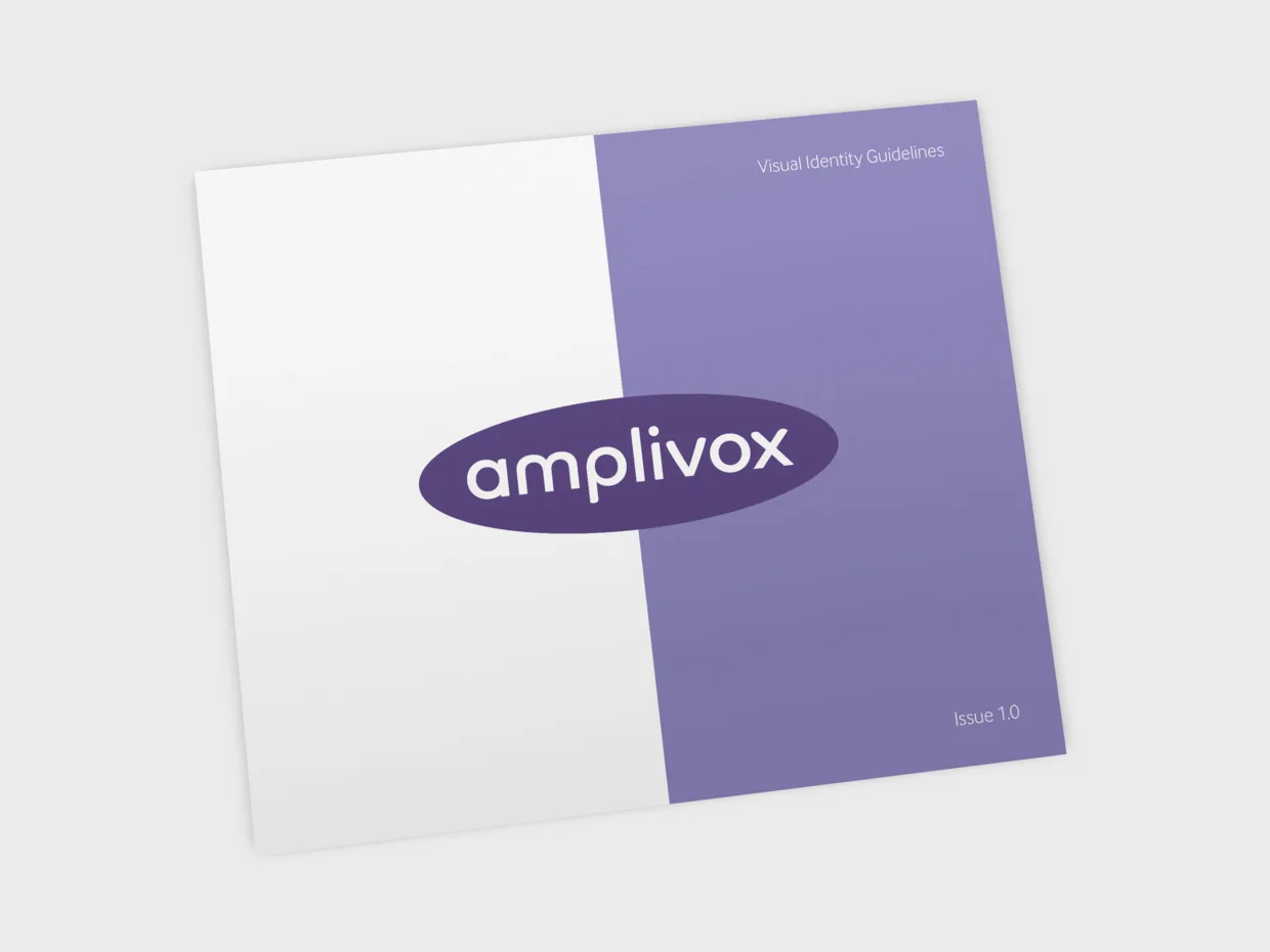 Corporate identity and logo design for Amplivox