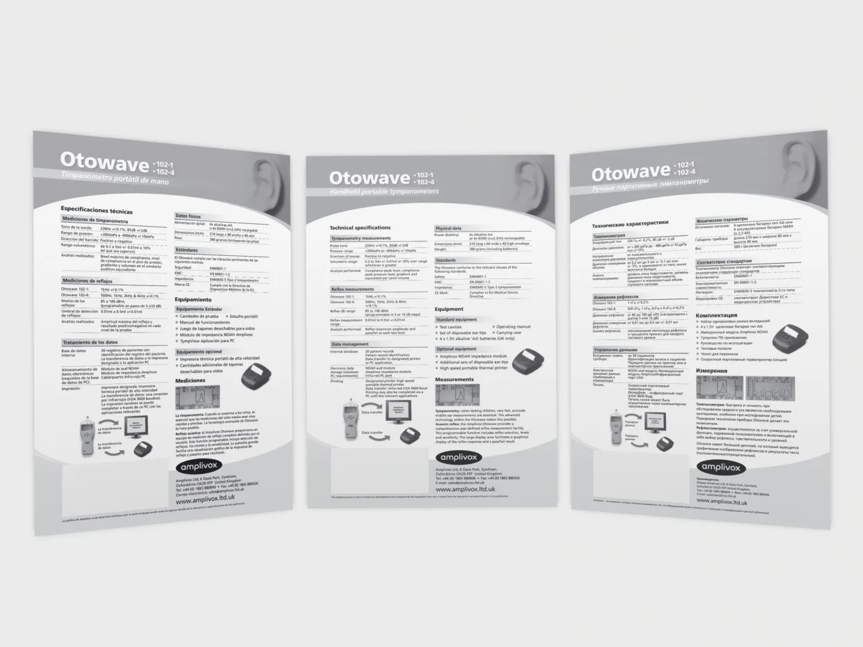 Amplivox translated datasheet design