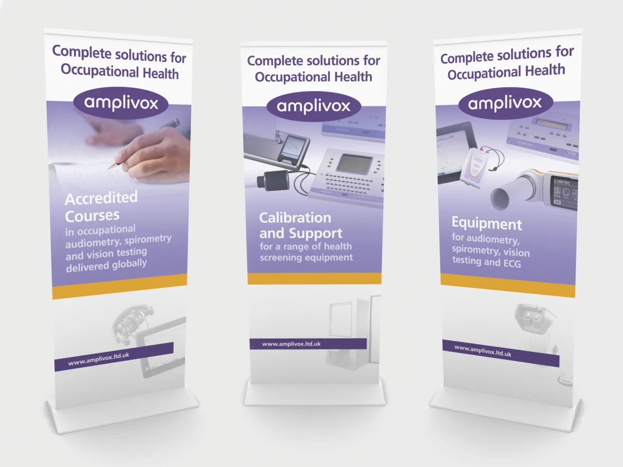 Roller banners design for Amplivox