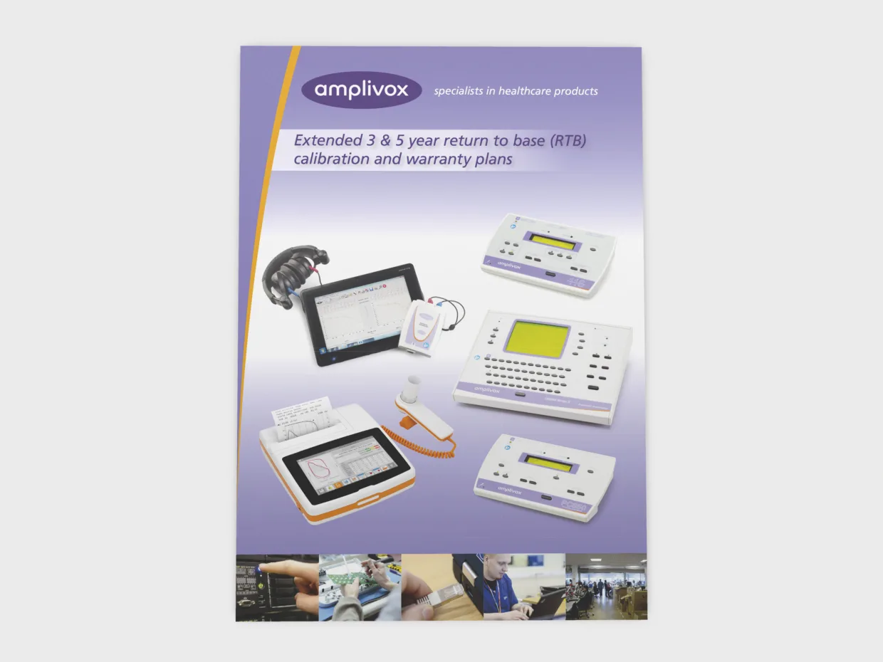 Amplivox brochure design