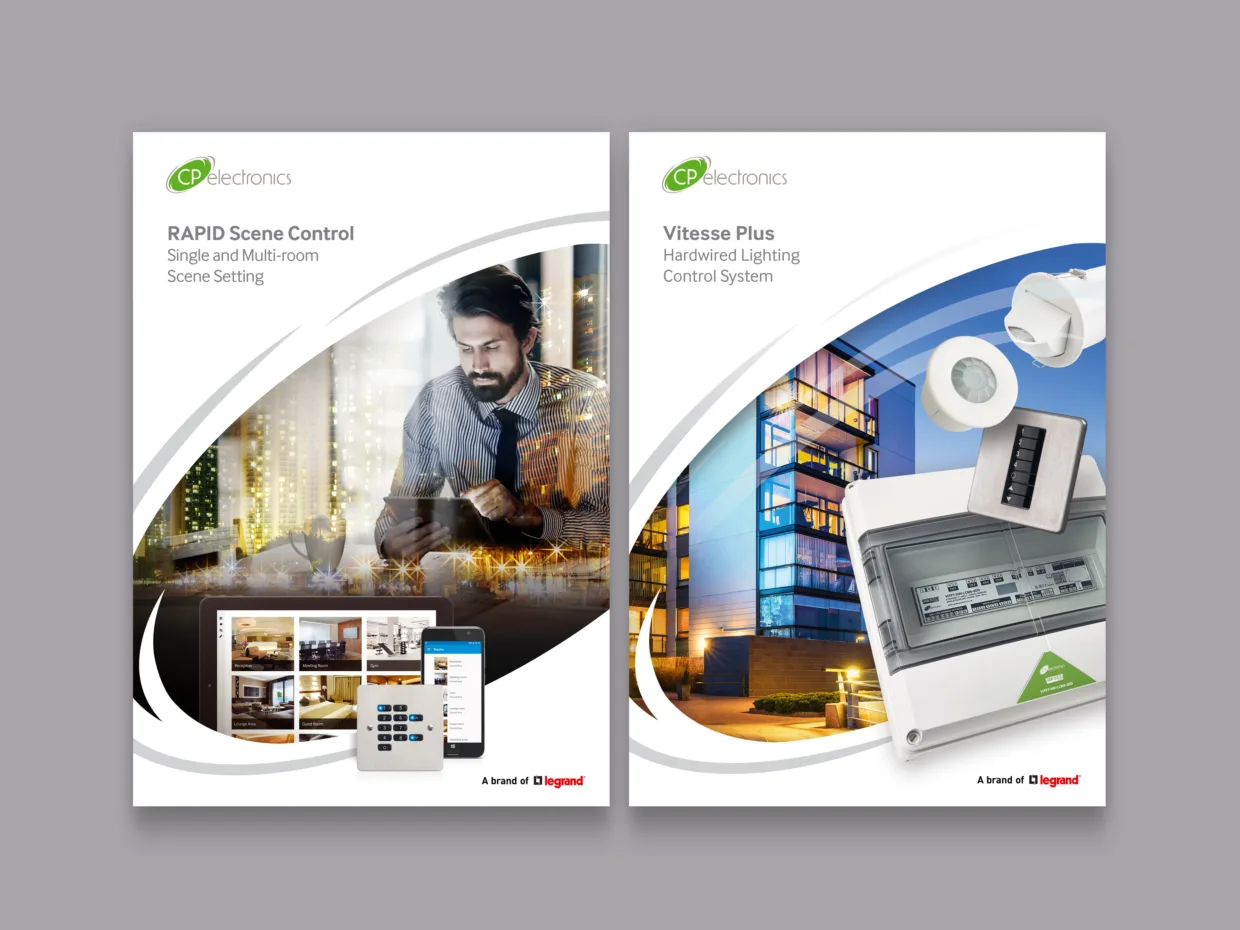 CP Electronics brochure designs