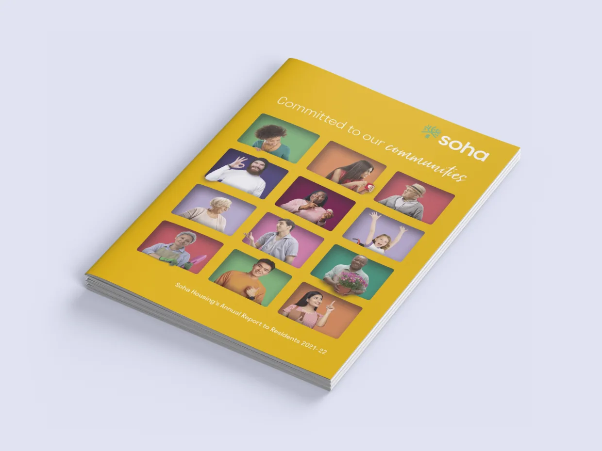 Annual report cover design