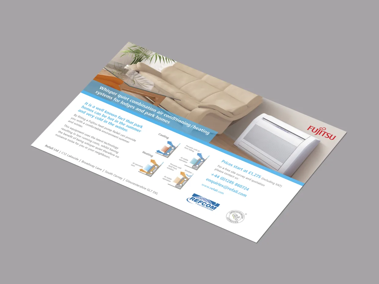 Refali postcard direct mail design