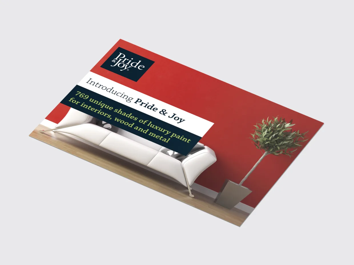 Pride & Joy postcard design