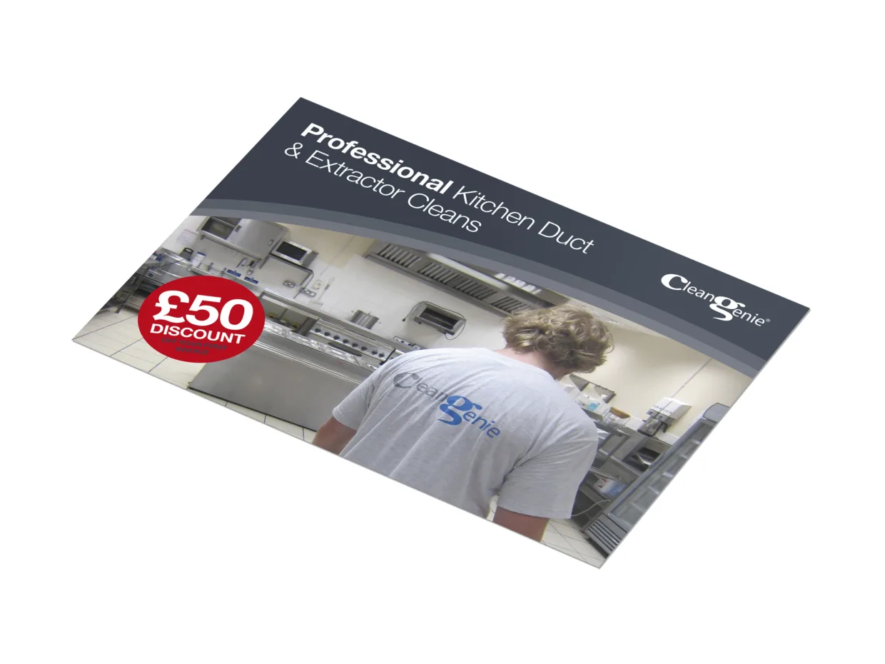 Clean Genie postcard design