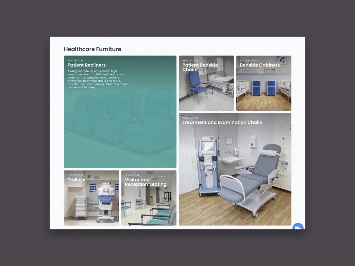 Ocura website design