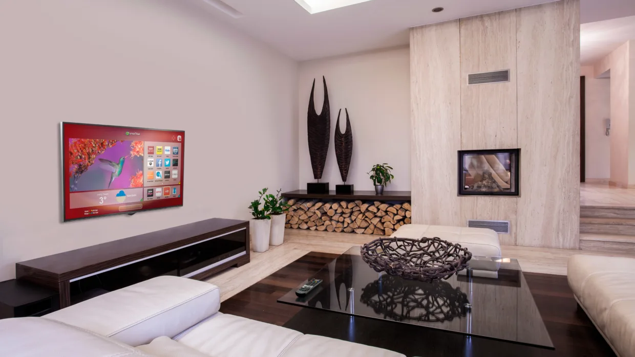 Hitachi Tv Livingroom Wall 2160P