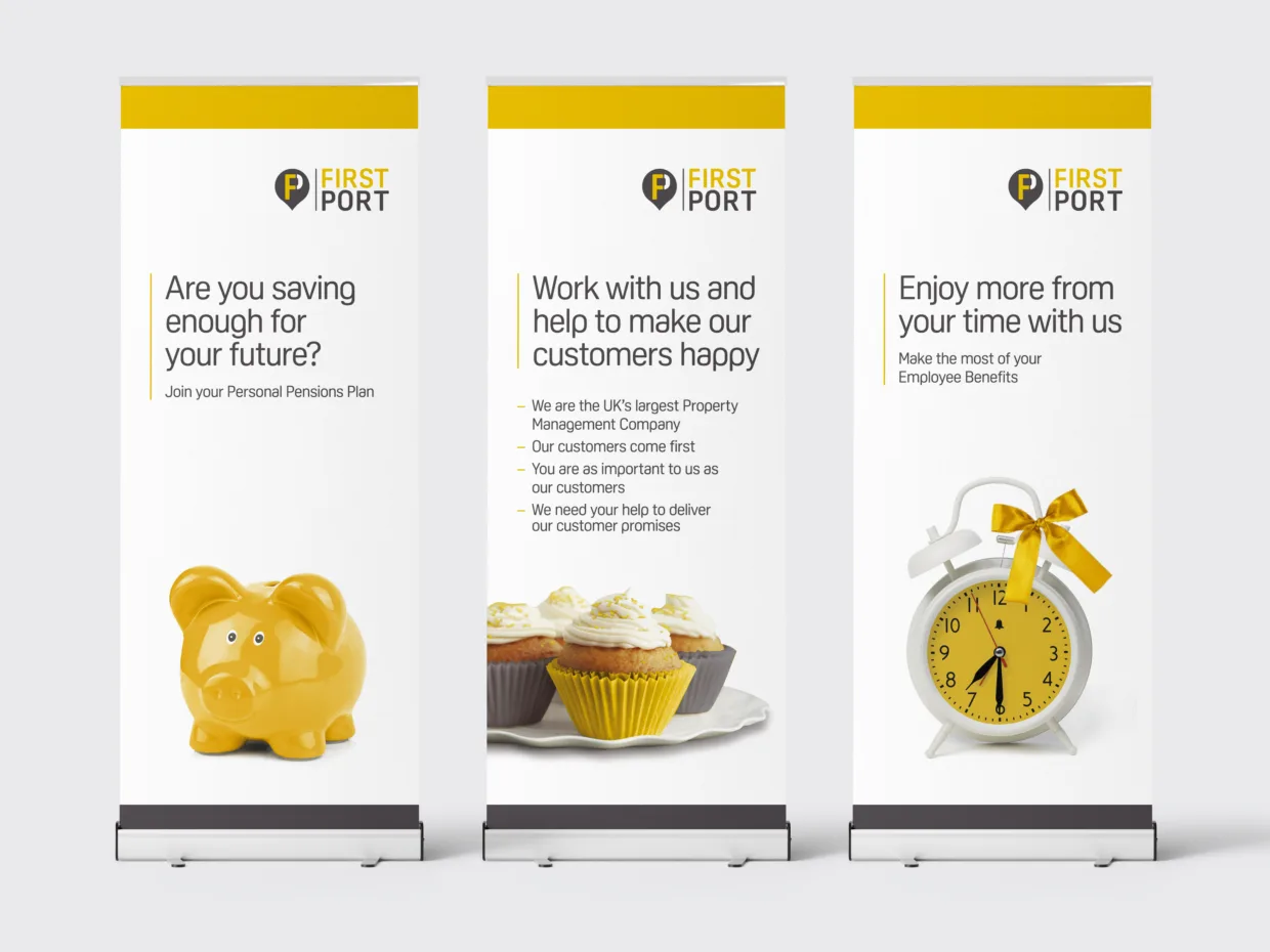 First Port roller banner 3
