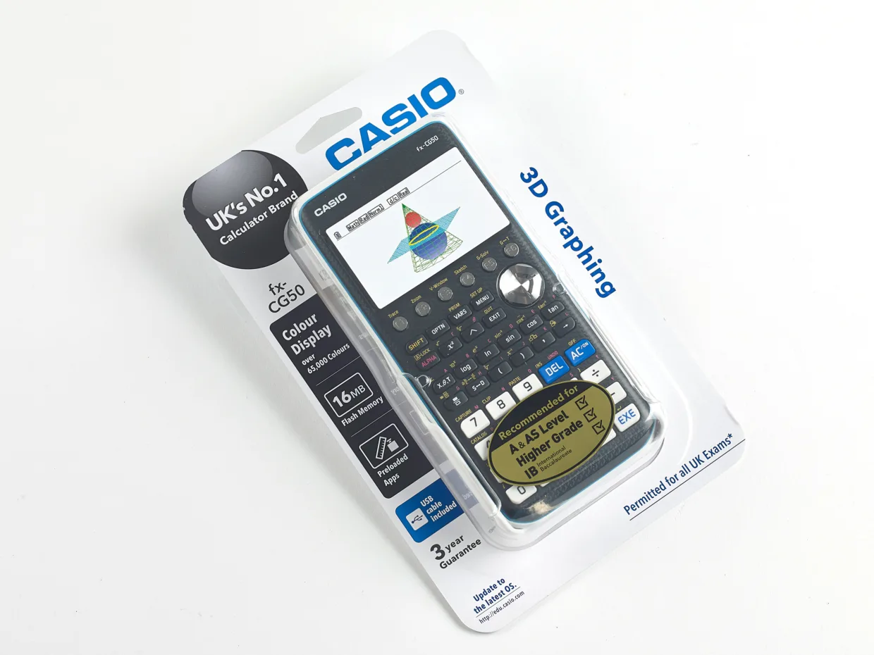 Calculator packaging 'before'