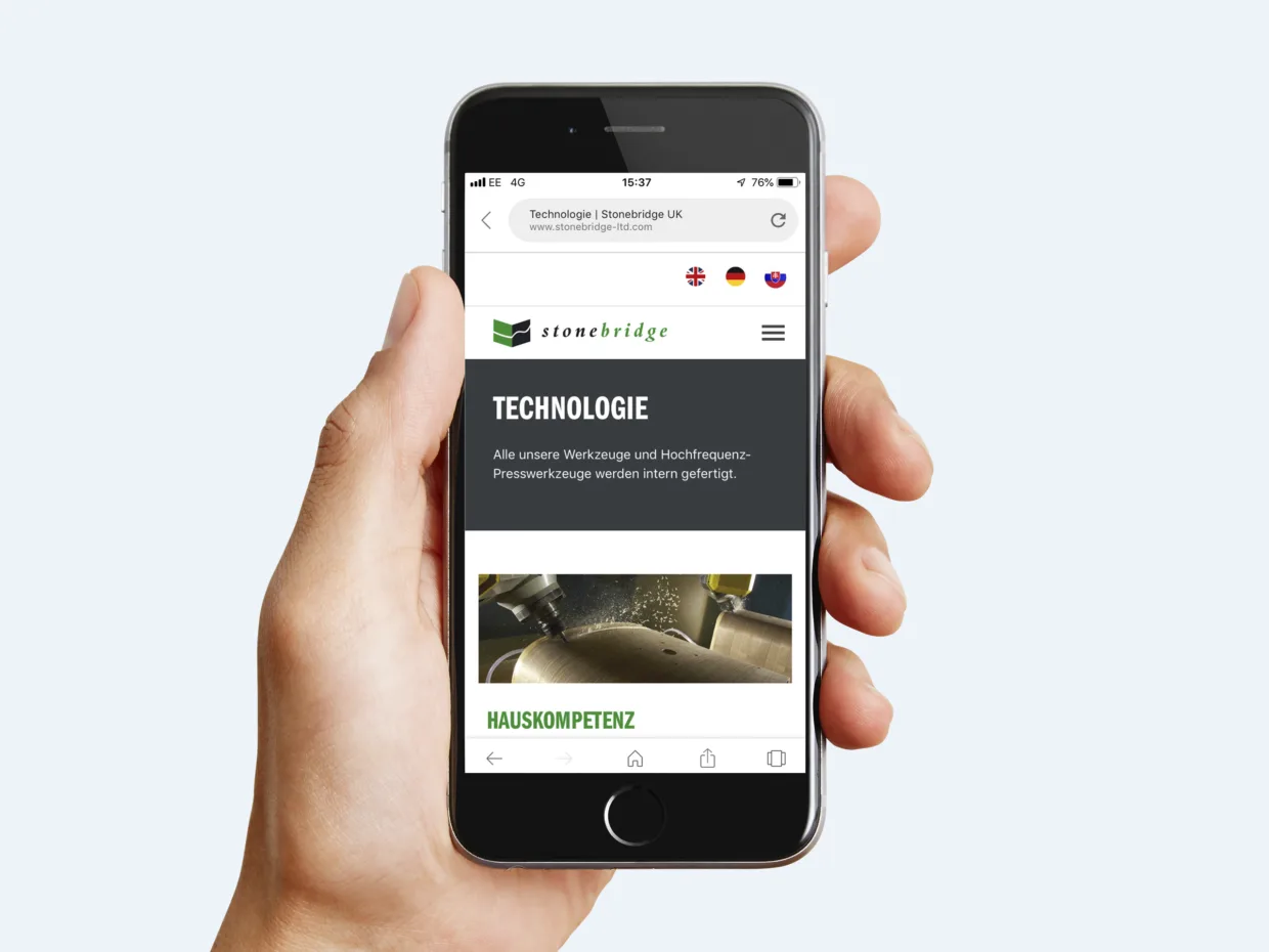 Stonebridge Website DE iPhone