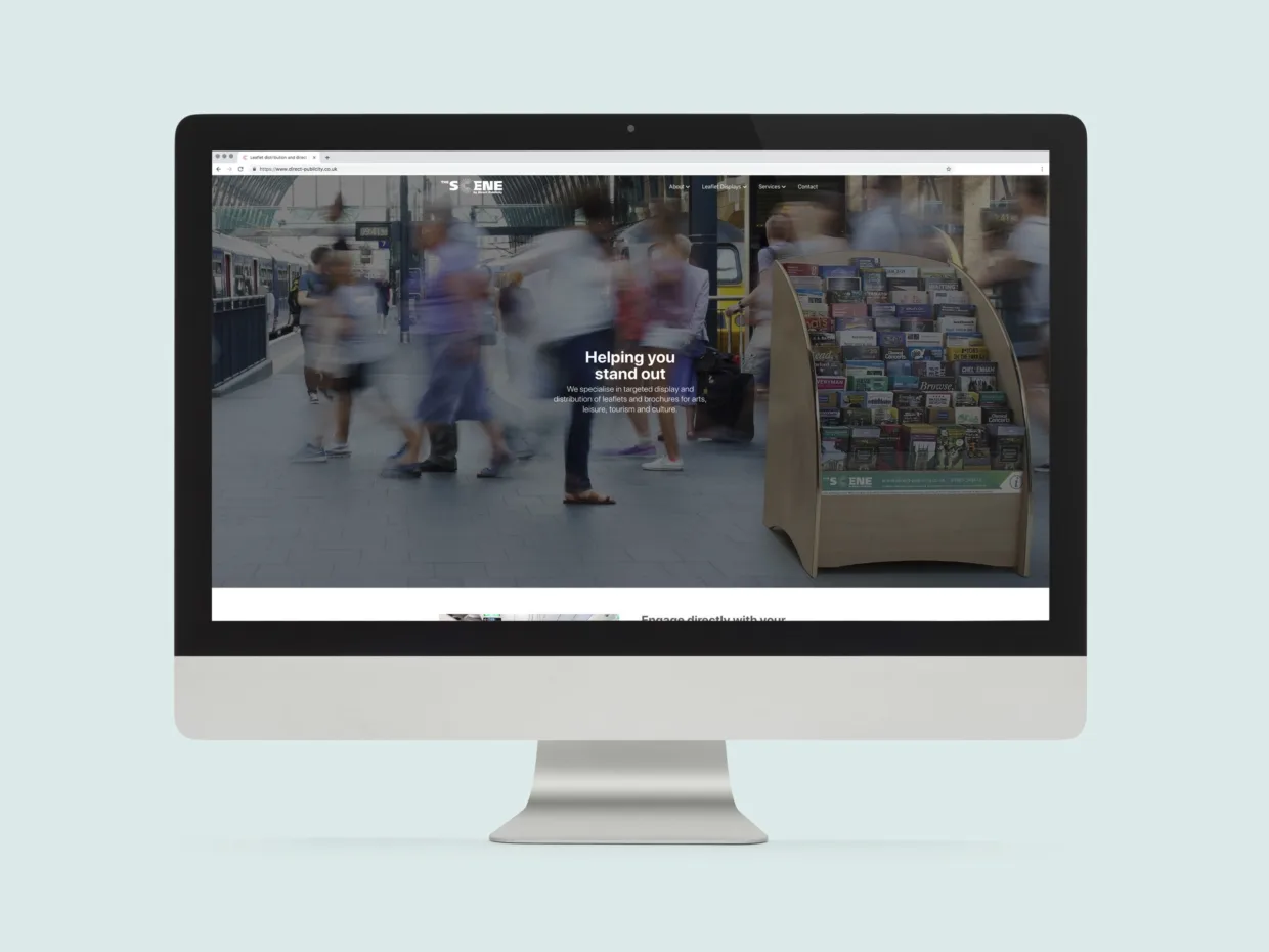 Direct Publicity responsive website design homepage