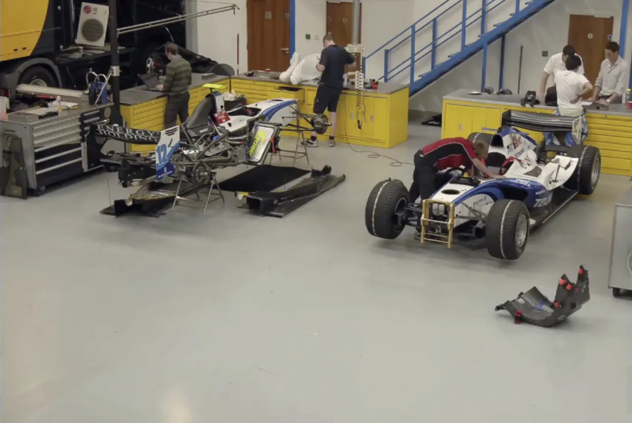 Arden Motorsport GP2 racing car time lapse video production
