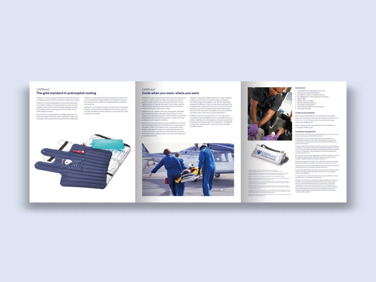 CAERvest 6PP Brochure Design Spread