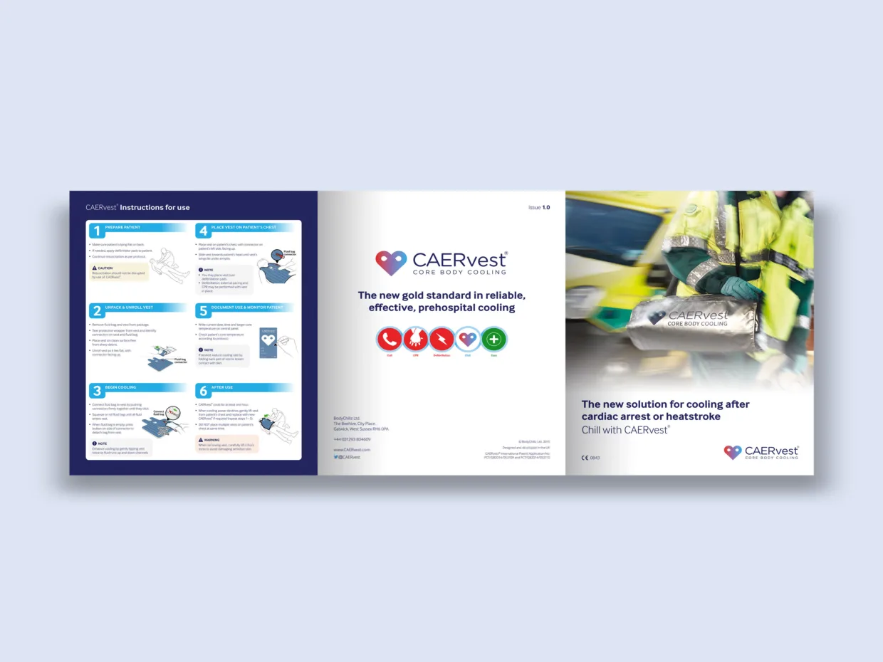 CAERvest 6PP Brochure Design Cover