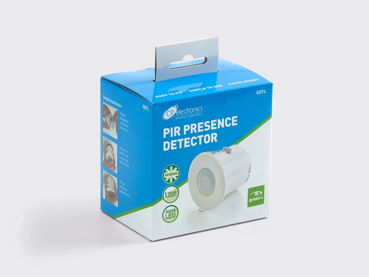 Custom Branded Hanging Box Packaging for CP Electronics