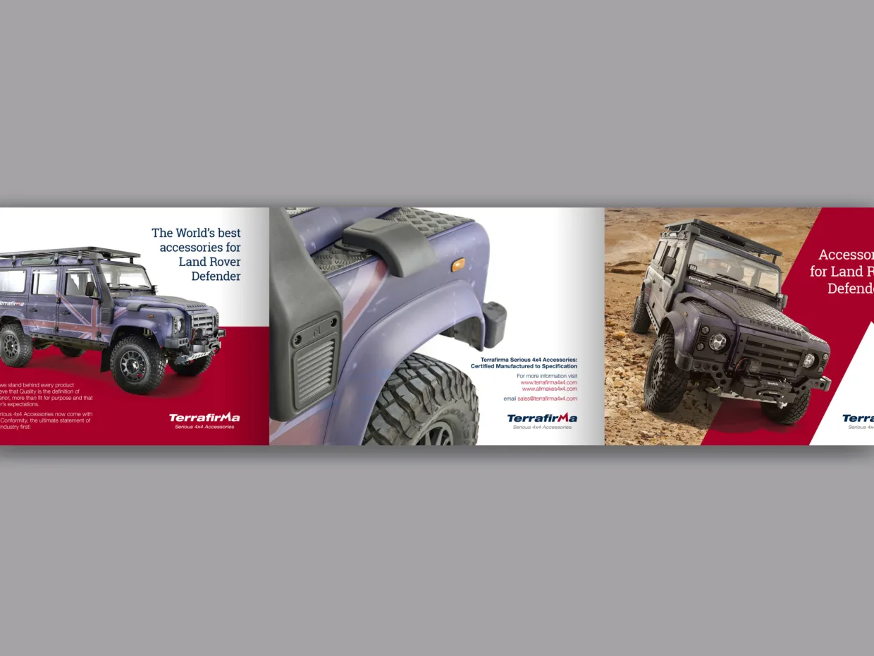 Allmakes brochure design cover spread