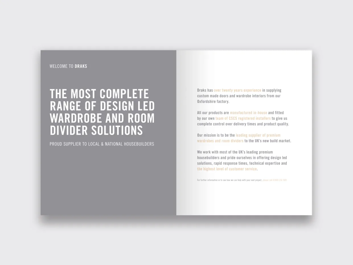 Draks Brochure Design Spread