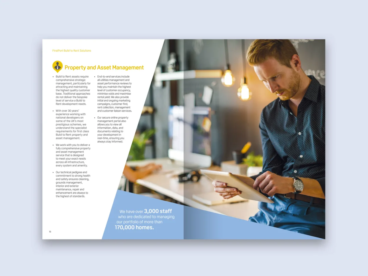 FirstPort brochure design