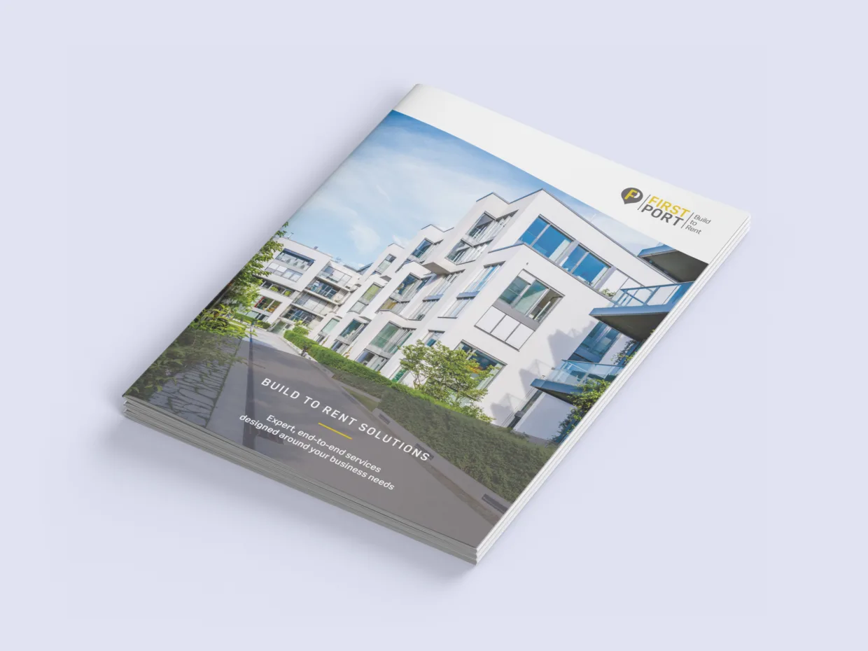 FirstPort brochure design by MicroGraphix brochure designers