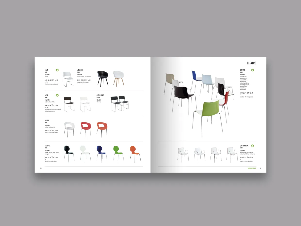 JMT catalogue design and production