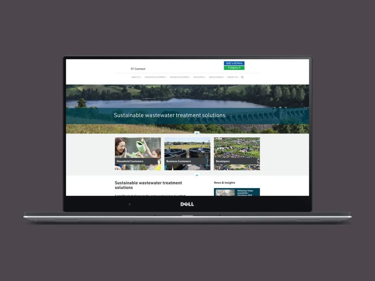 Severn Trent Connect Website Design