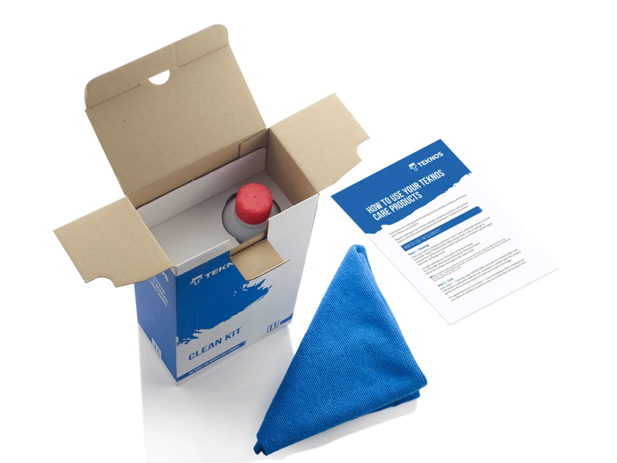 Branded Corrugated Box Packaging Kit for Teknos