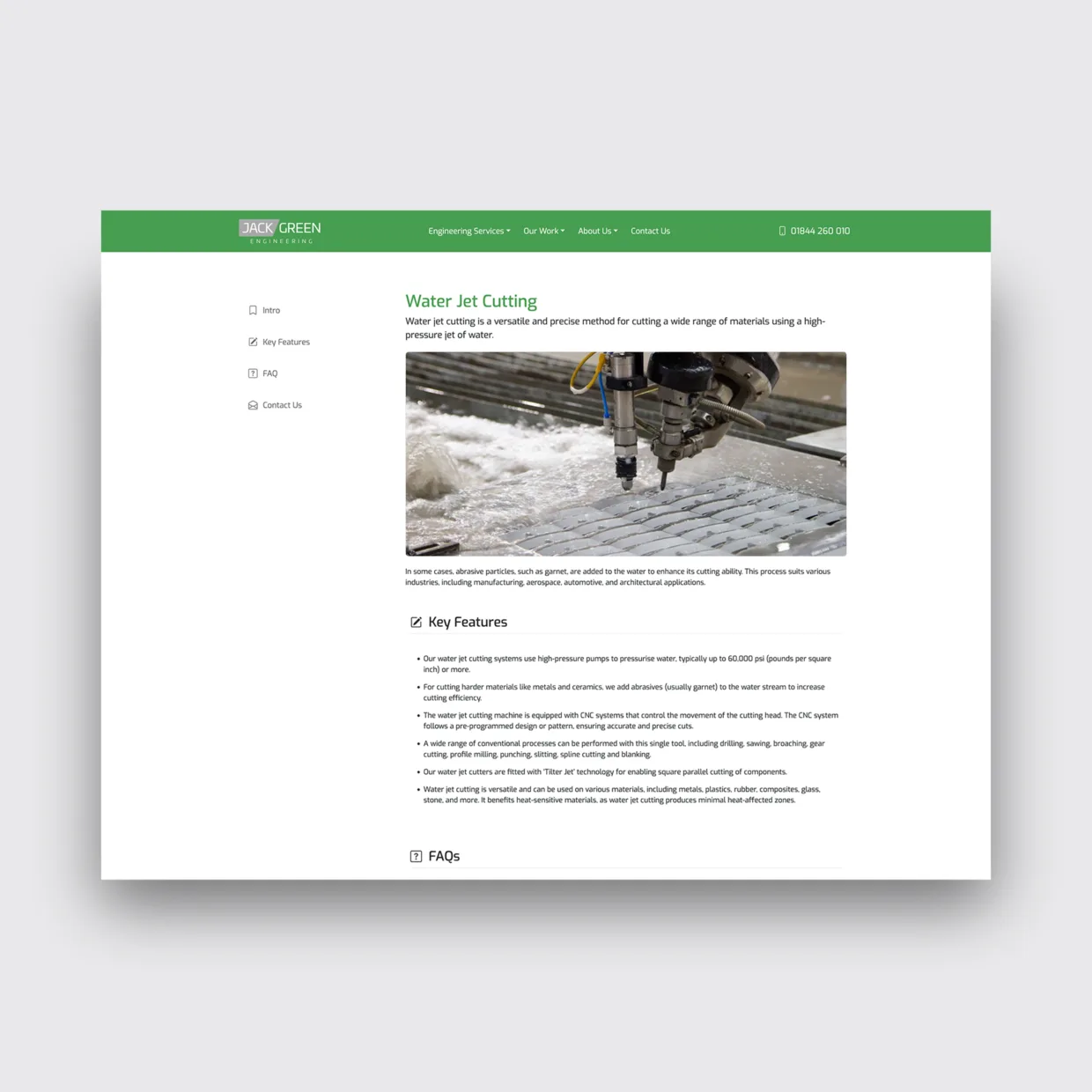 Website Design Jack Green Engineering