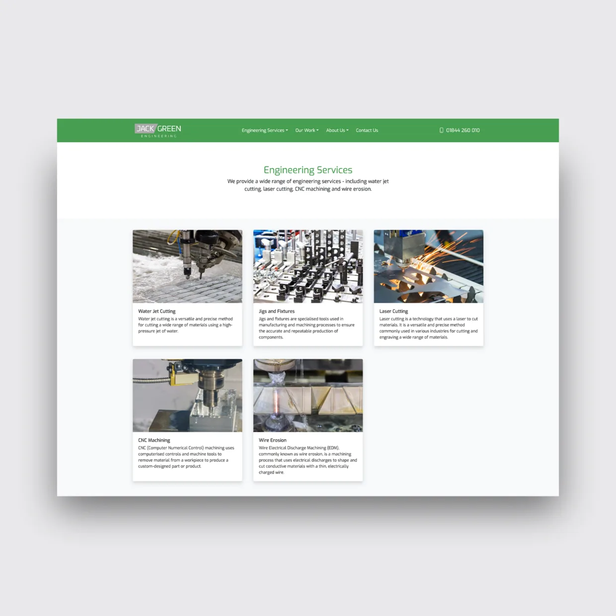 Website Design Jack Green Engineering
