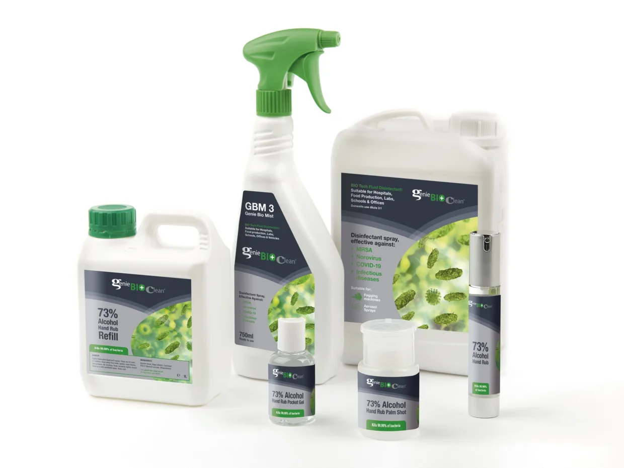 Bio Genie bottle labels