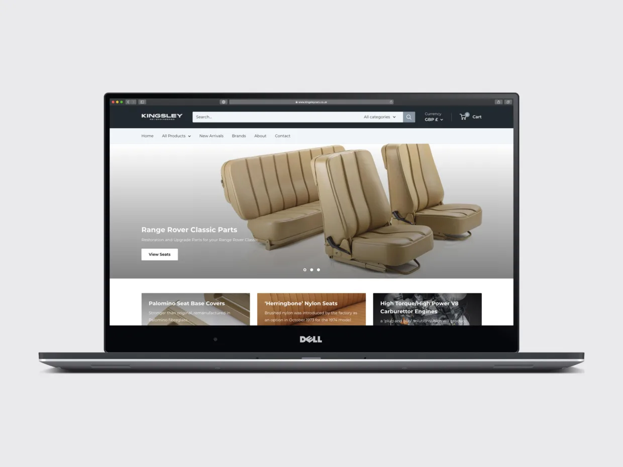 eCommerce Website designers for Kingsley