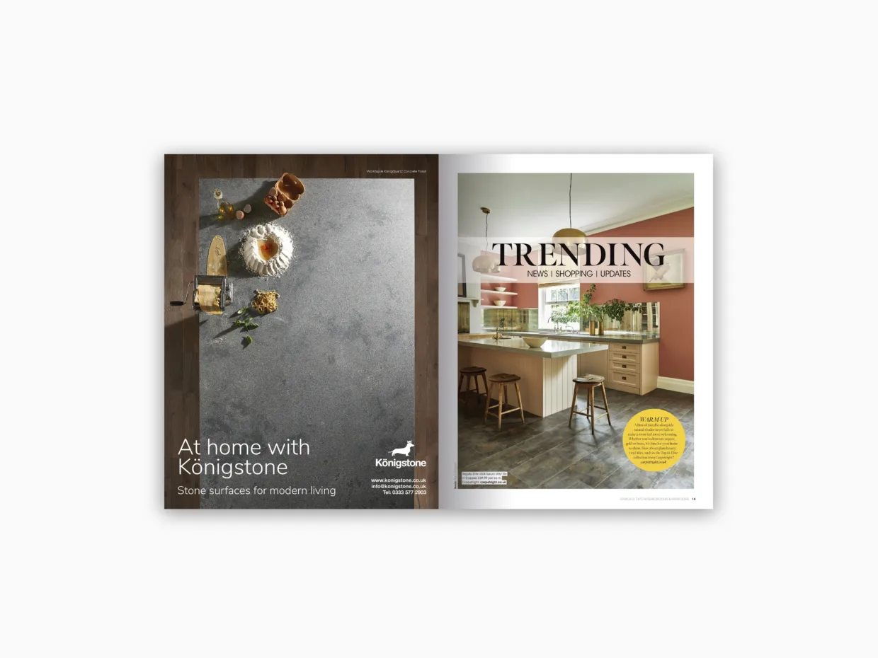 Magazine advertising design