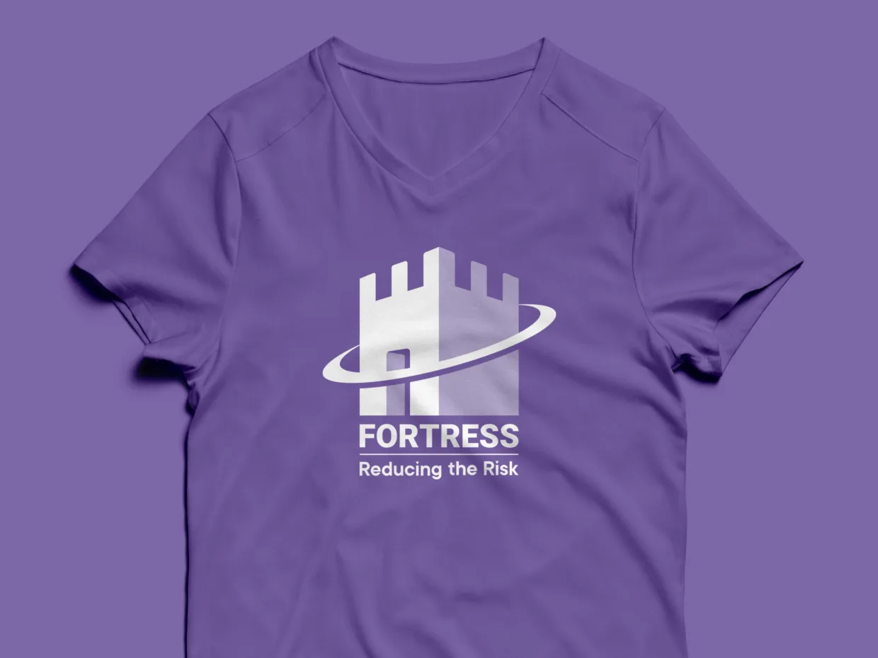Reducing the Risk Fortress logo design