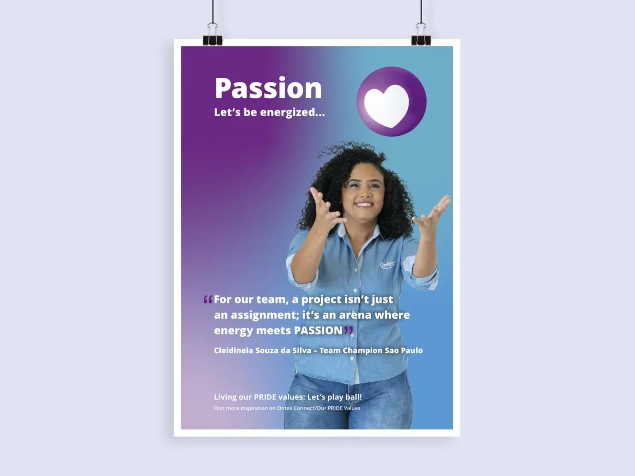 Ontex large-format poster design