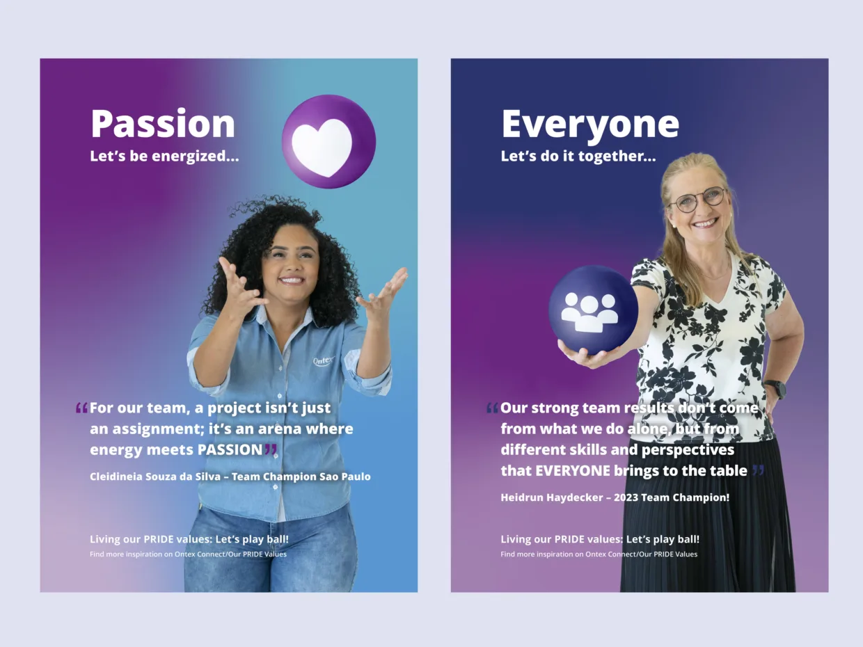 Ontex large-format poster design