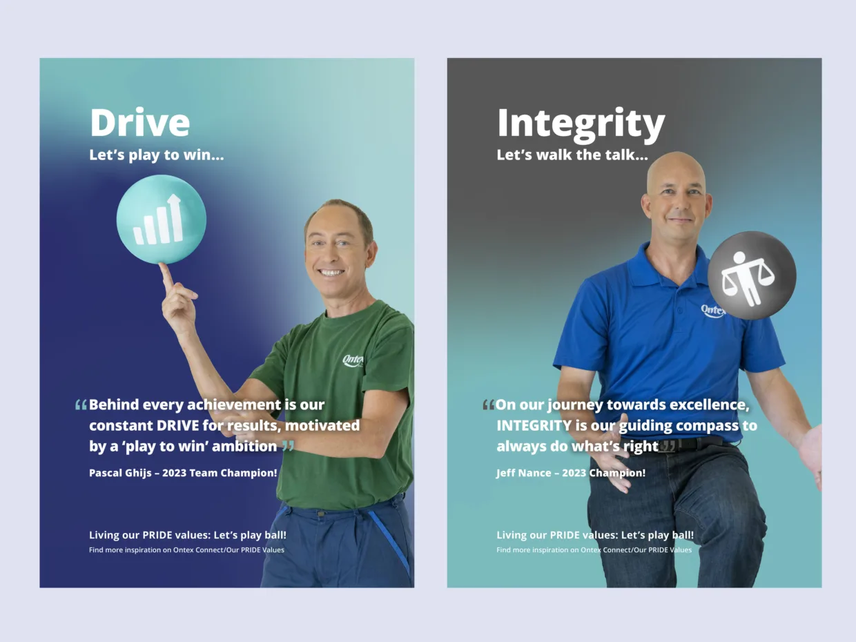 Ontex large-format poster design