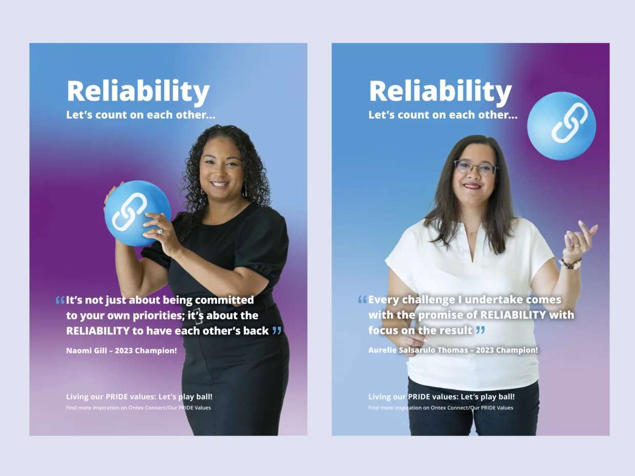 Ontex large-format poster design