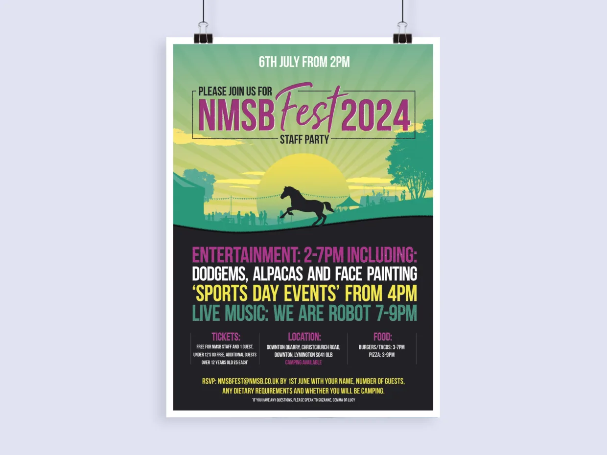 NMSB staff festival poster design