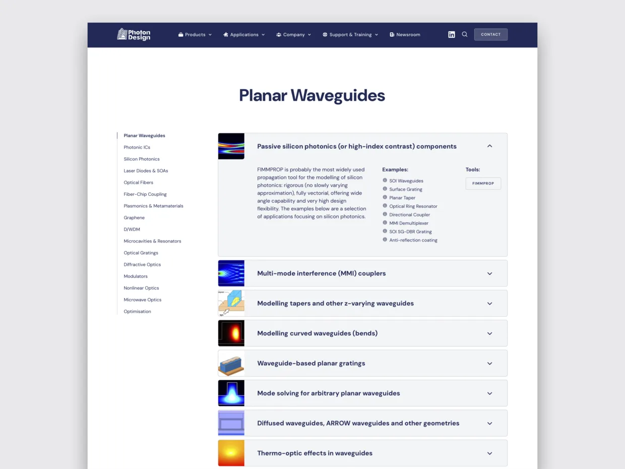 Photon Design website design and build